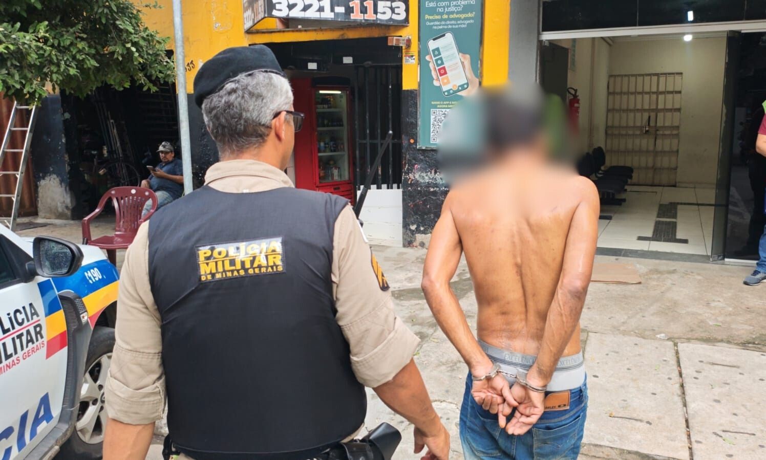 Suspeito de matar homem na Praça da Catedral é detido pela Polícia Militar