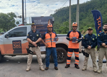 PRF e Nova 381 promovem ações de conscientização sobre segurança no trânsito na BR-381