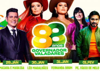 Aniversário de GV terá sertanejo, gospel e música católica em programação gratuita