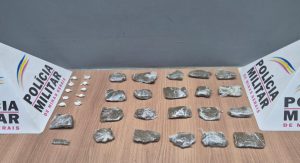 Ação da PM resulta na apreensão de drogas e prisão de suspeito em Manhuaçu