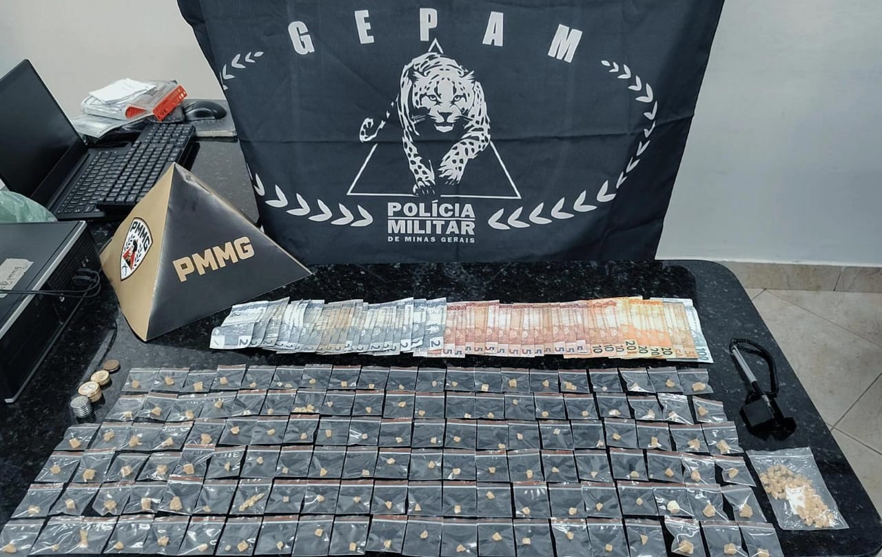 Homem suspeito de tráfico de drogas e receptação é preso no bairro Vila Rica