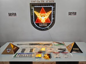 Polícia Militar apreende armas, drogas e granada durante operação em Valadares