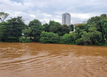 Rio Doce se aproxima da cota de alerta em Valadares e Defesa Civil entra em estado de atenção