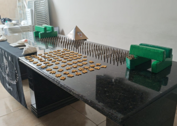 Oito barras de maconha, ecstasy e dezenas de munições são apreendidas em Baguari
