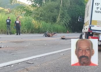 Homem morre após batida entre moto e caminhonete na BR-116