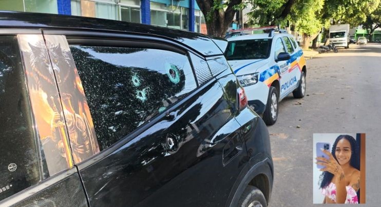 Jovem é morta a tiros dentro de carro de aplicativo no Nova Vila Bretas
