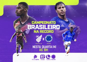 TV Leste/Record transmite duelo entre Athletico Paranaense e Cruzeiro nesta quarta-feira pelo Brasileirão