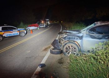 Idosa morre e duas pessoas ficam feridas em acidente na BR-259 em Resplendor