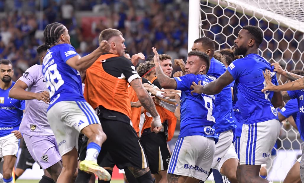 TJD-MG aplica punições a Atlético e Cruzeiro por briga generalizada na final do Campeonato Mineiro