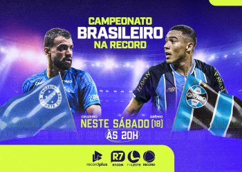 Brasileirão: TV Leste transmite Cruzeiro x Grêmio neste sábado