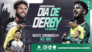 Brasileirão: Corinthians e Palmeiras se enfrentam neste domingo na tela da TV Leste