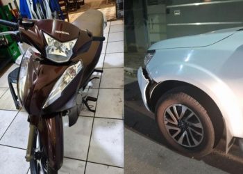 Uma jovem de 28 anos ficou gravemente ferida após a motocicleta que conduzia bater em um carro estacionado na noite de quarta-feira (15), na Avenida Veneza, no bairro Grã-Duquesa, em Governador Valadares. Segundo informações da Polícia Militar, ela era inabilitada.