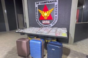 PM apreende carga de drogas avaliadas em R$ 500 mil durante operação em Teófilo Otoni