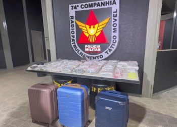 PM apreende carga de drogas avaliadas em R$ 500 mil durante operação em Teófilo Otoni