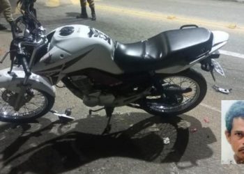 Motociclista morre após bater em poste no bairro Santa Rita