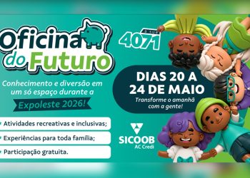 Oficina do Futuro leva educação e diversão para crianças durante a Expoleste