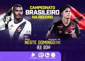 Brasileirão 2026: TV Leste transmite Vasco x Athletico-PR neste domingo
