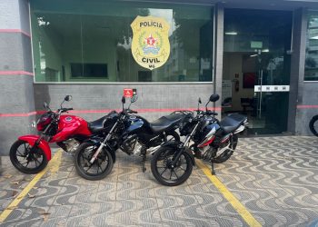 Polícia Civil apreende três motocicletas clonadas em operação no Centro de Valadares