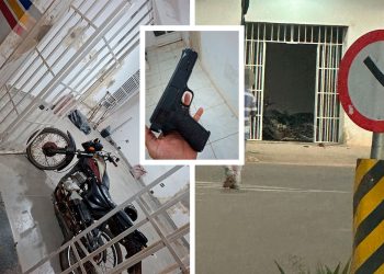 Homem invade quartel da PM com moto adulterada, danifica portão e acaba preso em São José da Safira