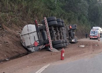 BR-381 é liberada após mais de 26 horas de operação em acidente com caminhão-tanque