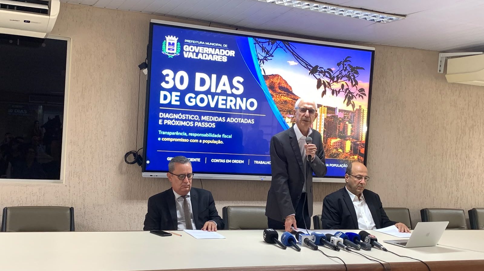 Prefeitura de Valadares apresenta balanço dos primeiros 30 dias da nova gestão e aponta necessidade de equilibrar as contas públicas