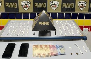 Operação da Polícia Militar termina com três presos e apreensão de drogas no distrito de Nicolândia, em Resplendor