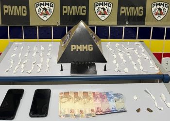 Operação da Polícia Militar termina com três presos e apreensão de drogas no distrito de Nicolândia, em Resplendor