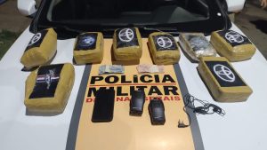 Homem é preso com oito tabletes de maconha após perseguição na BR-259 em Itueta