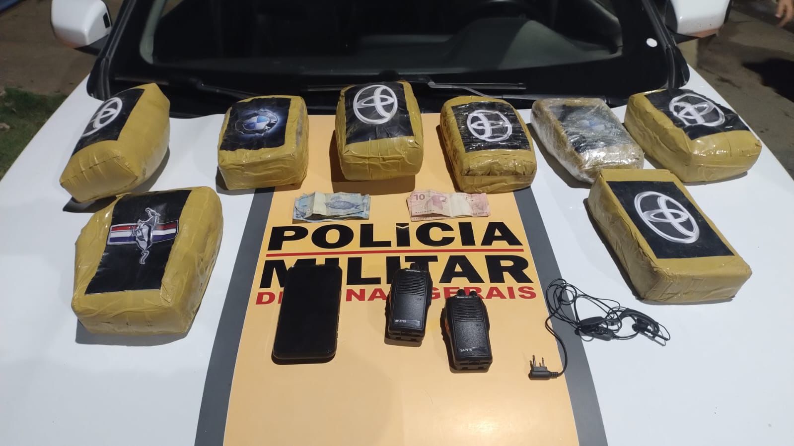 Homem é preso com oito tabletes de maconha após perseguição na BR-259 em Itueta