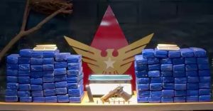 PM apreende 92 barras de maconha, arma e munições em Manhuaçu