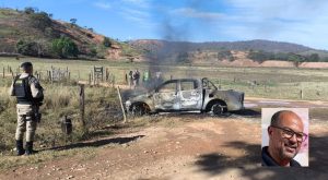 Polícia encontra corpo carbonizado em caminhonete incendiada em Alpercata