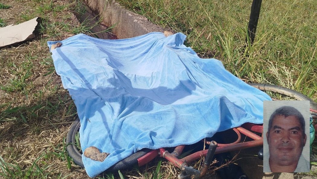 Homem morre após perder o controle de bicicleta e cair em canaleta em São Félix de Minas
