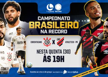 Corinthians x Athletico-PR: TV Leste RECORD transmite o jogo nesta quinta