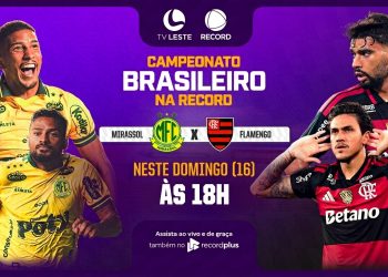 Mirassol x Flamengo: TV Leste RECORD transmite o jogo neste domingo