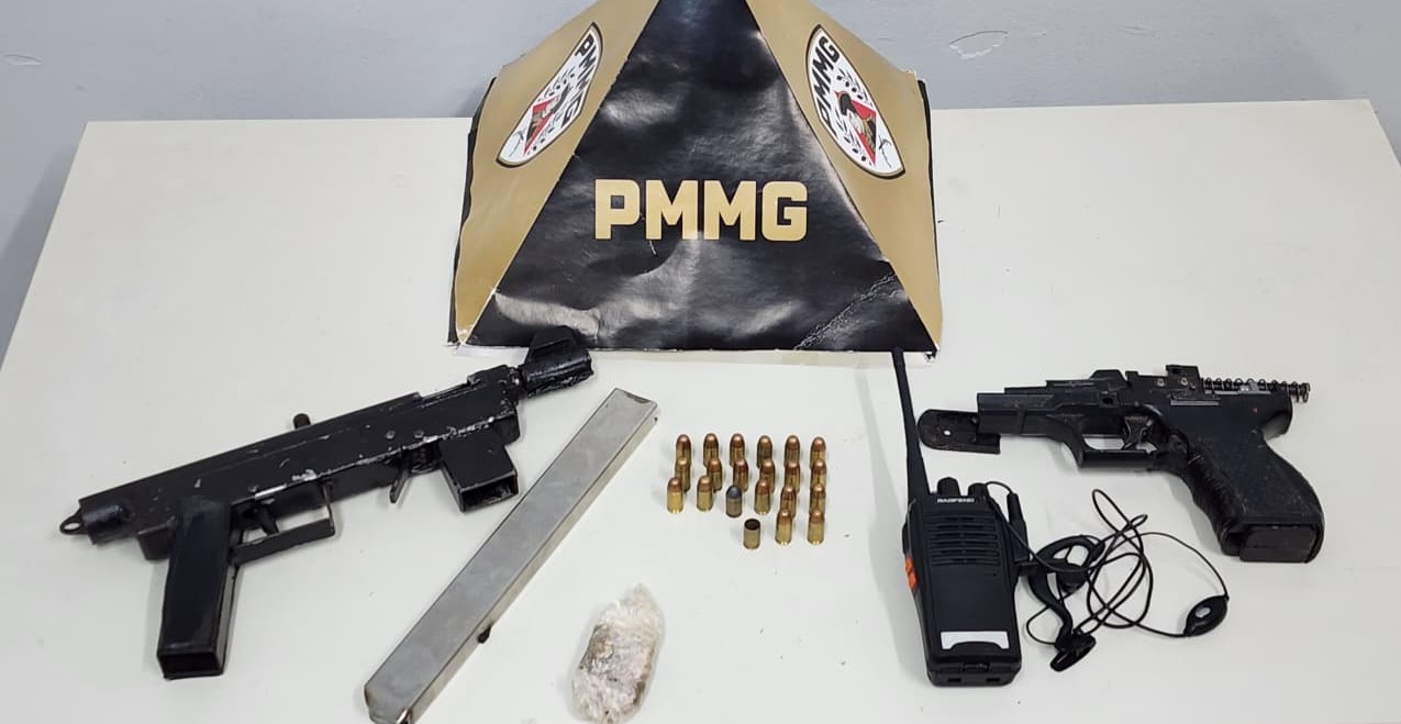 Jovem de 18 anos é preso com submetralhadora artesanal e munições no bairro Santa Paula