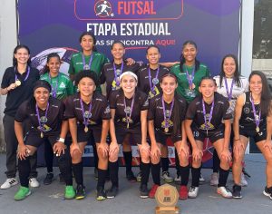 Futsal feminino do Nelson de Sena conquista título do JEMG e garante vaga nos Jogos da Juventude