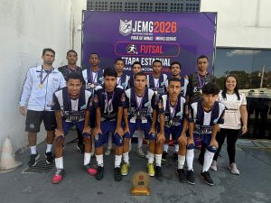 Escola Estadual conquista título inédito no futsal masculino do JEMG e se classifica para os Jogos da Juventude