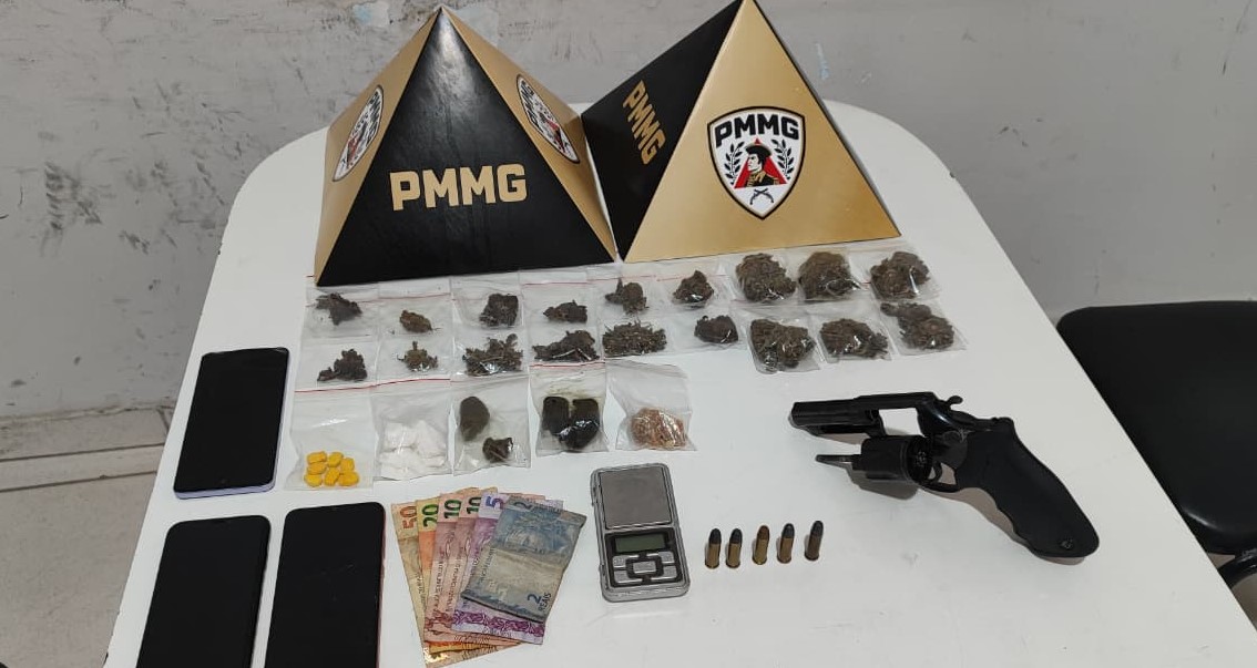 PM prende homem após operação com apreensão de drogas e arma no bairro Grã-Duquesa
