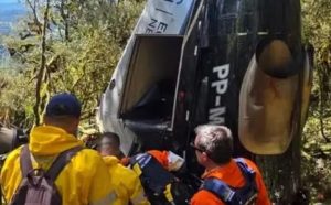 Corpos de vítimas de queda de helicóptero em SC são liberados