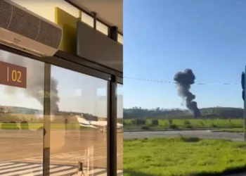Avião da Polícia Militar cai próximo ao Aeroporto do Vale do Aço
