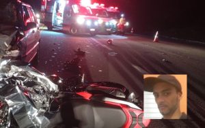 Motociclista morre e mulher fica gravemente ferida em acidente na BR-116 nas proximidades de Tarumirim