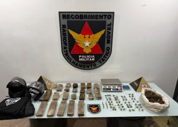 Suspeito de roubo a assistência técnica de celulares é preso com drogas e munições em Valadares