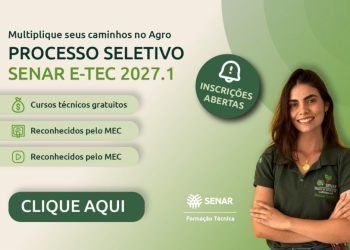 Senar e-Tec oferece cursos técnicos gratuitos